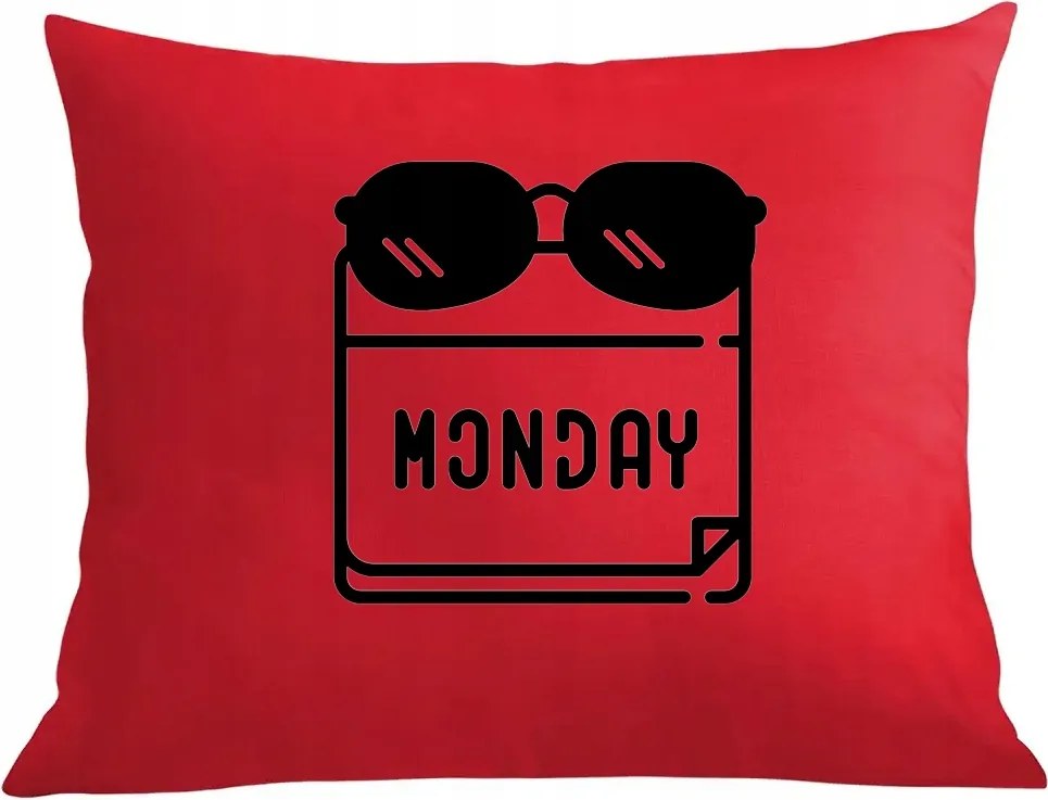 Párna párnahuzat vicces Monday Hétfő