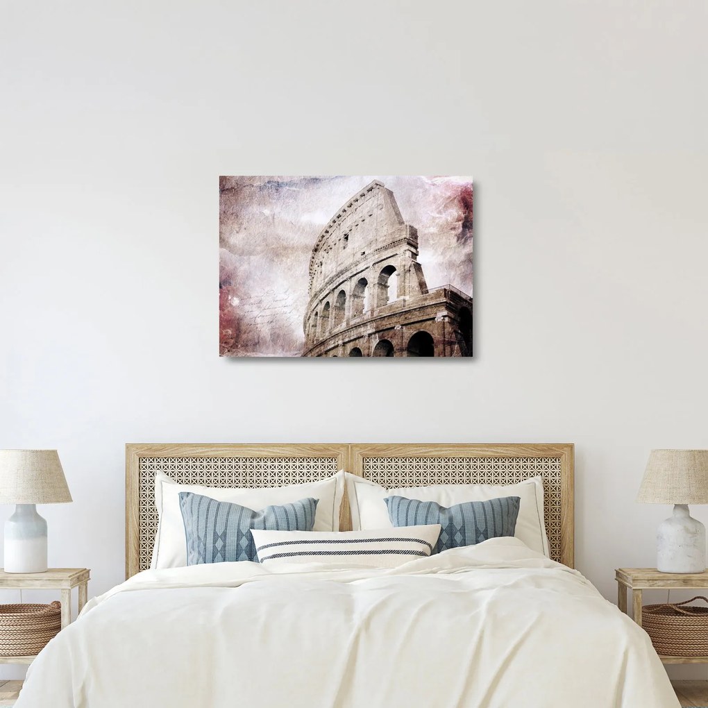 Kép - Colosseum, Róma, Olaszország (üvegen) (70x50 cm)