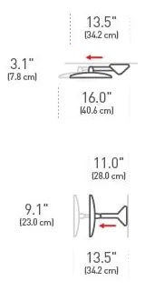 Fali-kozmetikai tükör világítással-nagyítós (ötszörös) ø 20 cm Sensor – simplehuman