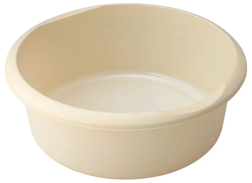 Kérmszínű kerek műanyag lavór, ø 34 cm - Addis