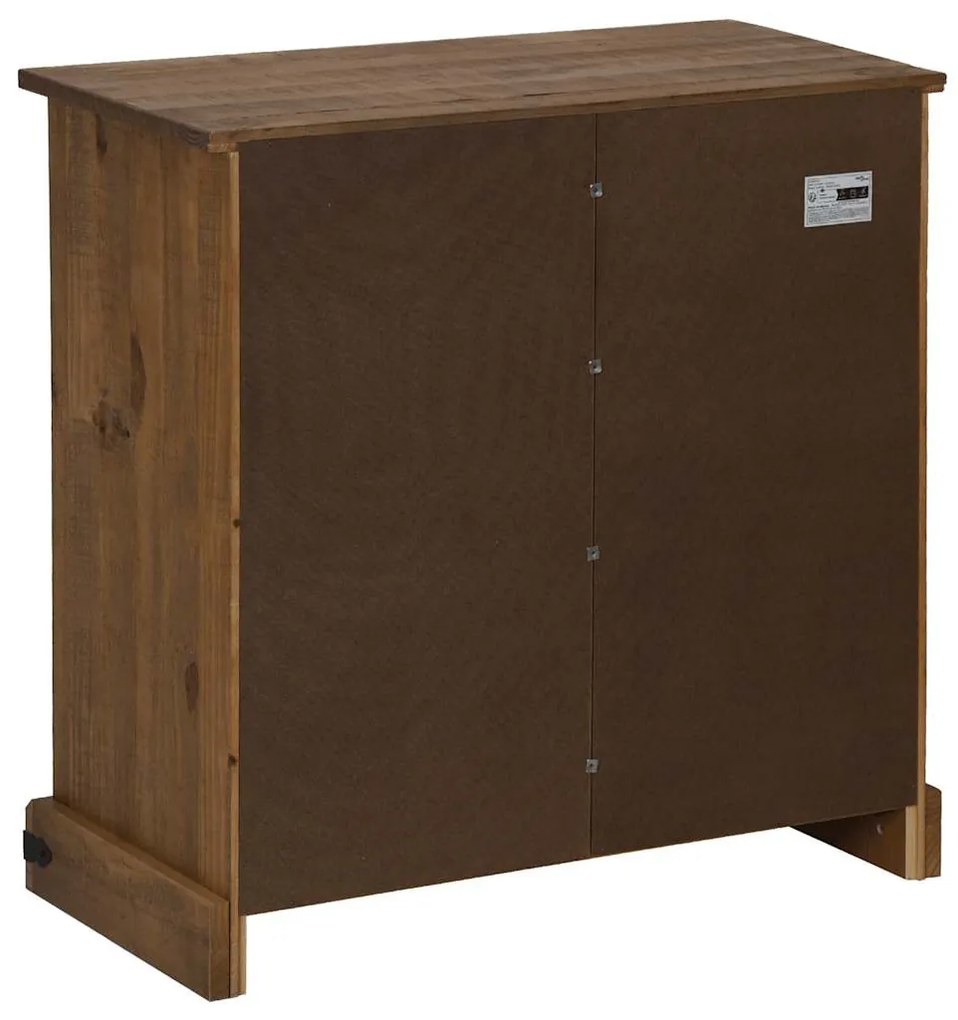 HALDEN tömör fa komód tolóajtós 80x40x80 cm