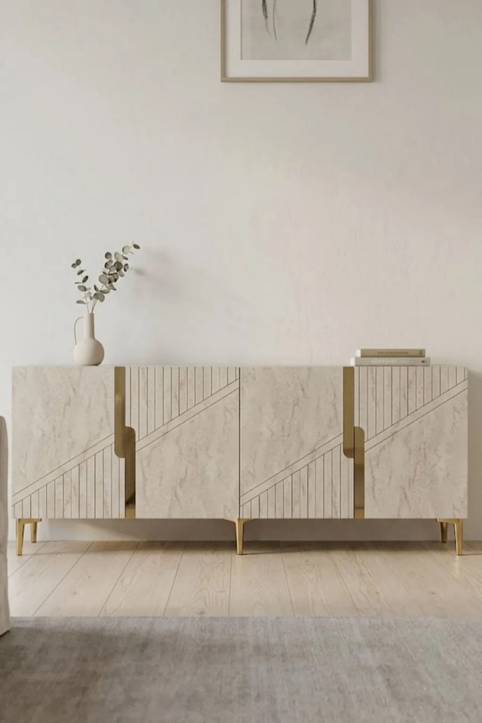 Evva 150 - Anthracite, Travertine, Gold