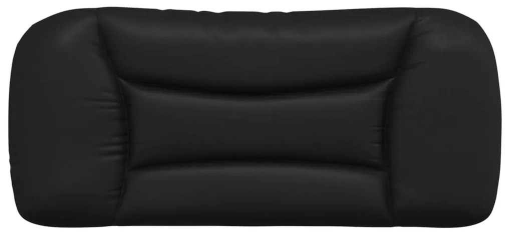 fekete műbőr fejtámla párna Hvar 90 cm