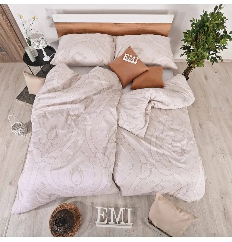 EMI Oranje szatén ágyneműhuzat, A standard egyszemélyes ágy szett tartalma: 1x 140x200 + 1x 70x90