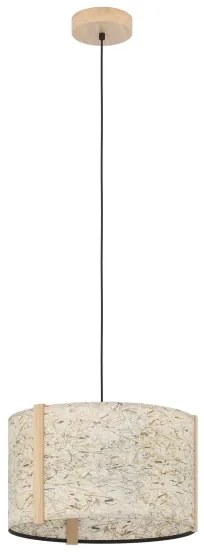 Eglo 390323 - Csillár zsinóron HONTONGAS 1xE27/25W/230V bézs