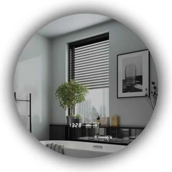 IREDA Fürdőszobatükör LED világítás kerek 70 cm