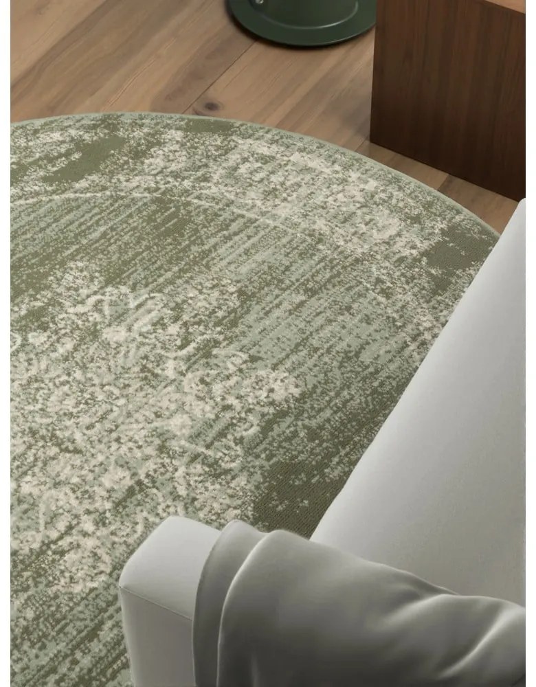 Zöld kerek szőnyeg ø 120 cm Gloria Lydia – Hanse Home