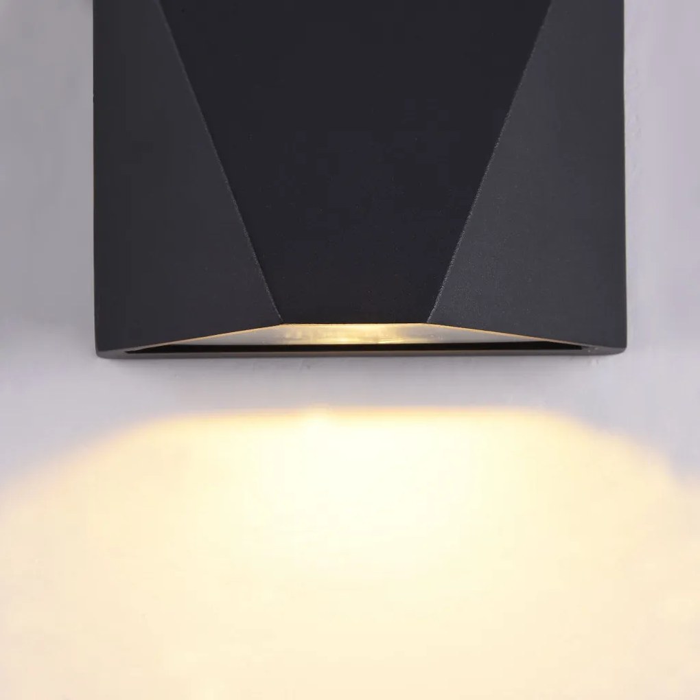 MAYTONI O577WL-L5B BEEKMAN Modern Kültéri Fali Lámpa Fekete LED IP54