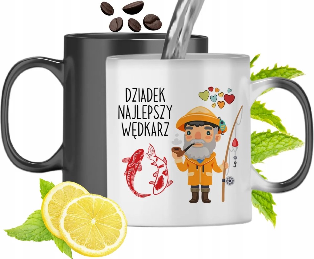 Mágikus Bögre Horgászoknak Színváltós, fényképes nyomattal