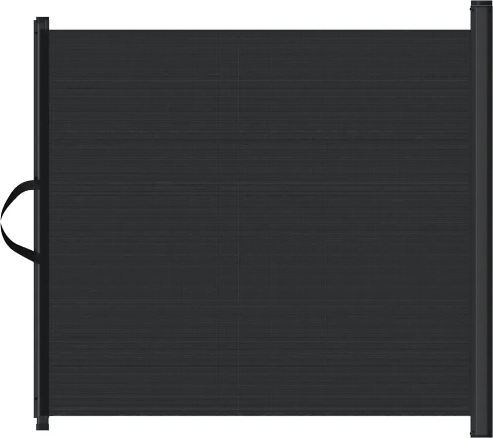 vidaXL fekete behúzható kisállatkapu 102,5 x 125 cm