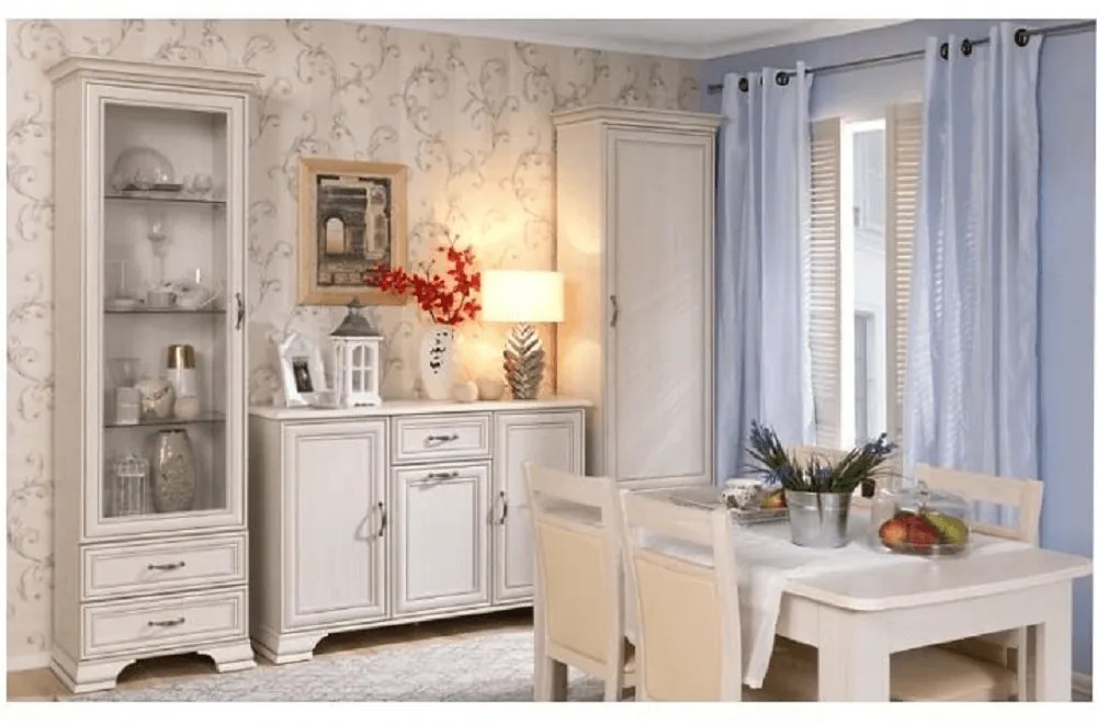 Kombinált komód 3D1S, woodline bézs, TIFFY 08