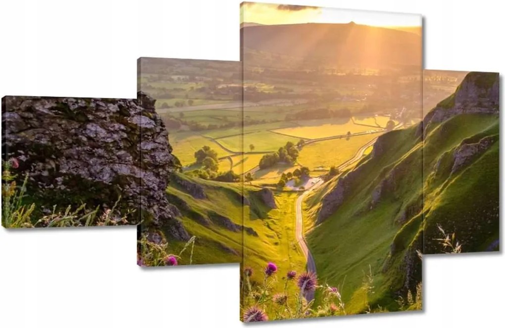 Festmények 130x80 Gyönyörű tájkép Kilátás