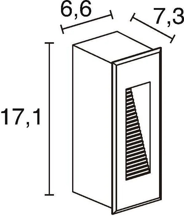 Novolux DAMBEL 543A-L0103A-04 Beépíthető lépcsőházi lámpa 1x3W/LED 59LM IP65
