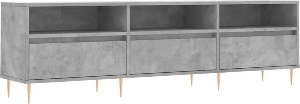 vidaXL betonszürke szerelt fa TV-szekrény 150x30x44,5 cm