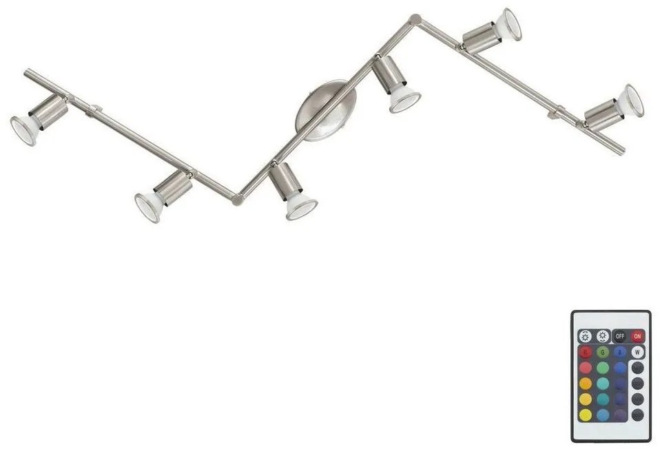 Eglo Eglo 75387 - LED RGB Dimmelhető spotlámpa BUZZ-C 6xGU10/4W/230V + távirányító EG75387