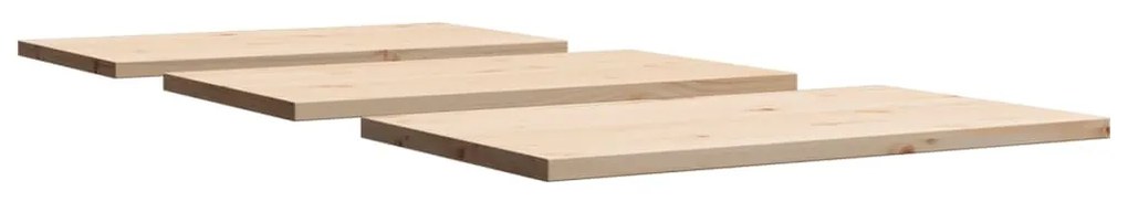 3 db tömör fenyőfa téglalap alakú asztallap 80 x 47 x 2,5 cm