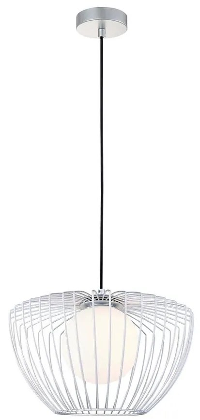 Klausen 111026 - Csillár zsinóron FORMAL 1xG9/4W/230V ezüst