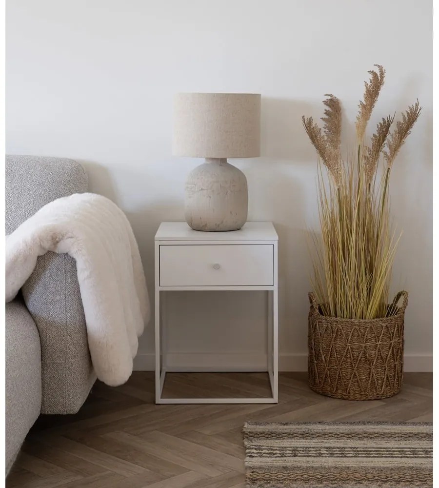 Fehér éjjeliszekrény Vita – House Nordic