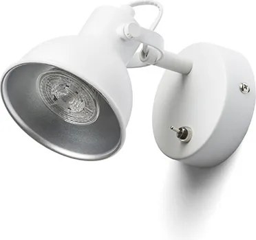 RENDL ROSITA I fali lámpa fehér/ezüstszürke 230V LED GU10 9W