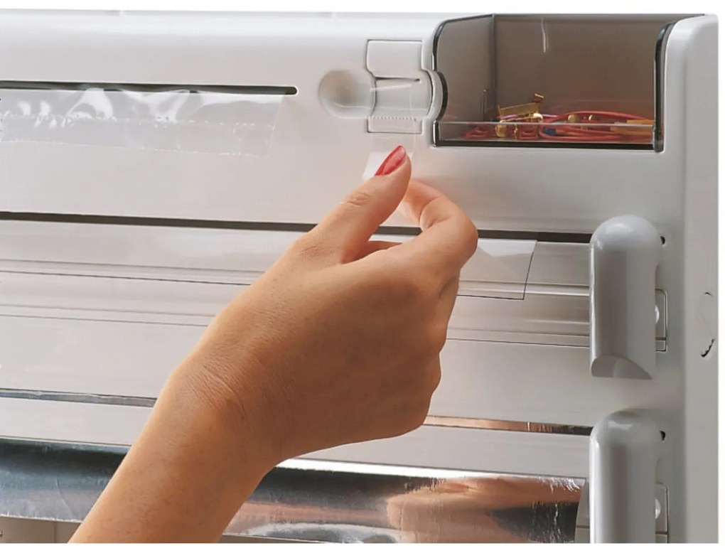 Papírtekercsek / alumínium fólia / műanyag fólia támogatása, Leifheit, Parat Plus, műanyag, fehér