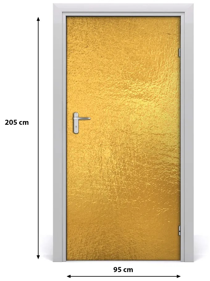 Poszter tapéta ajtóra Arany fólia háttér 95x205 cm