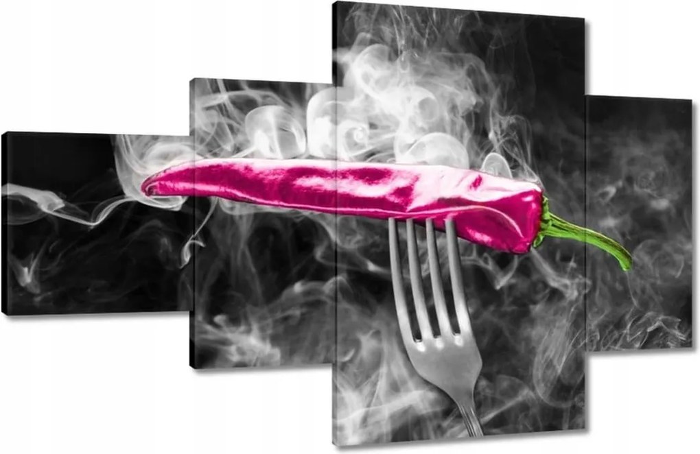 Vászonkép 130x80 Rózsaszín paprika villa