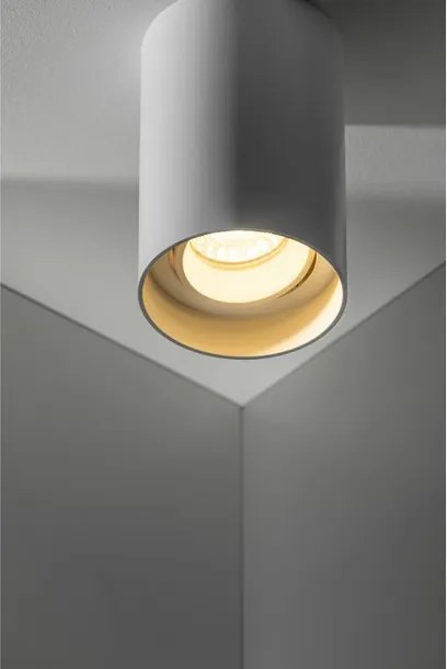 Lámpa Mennyezeti lámpatest RESTO, PC, φ80x125mm, IP20, max 20W, kör, fehér