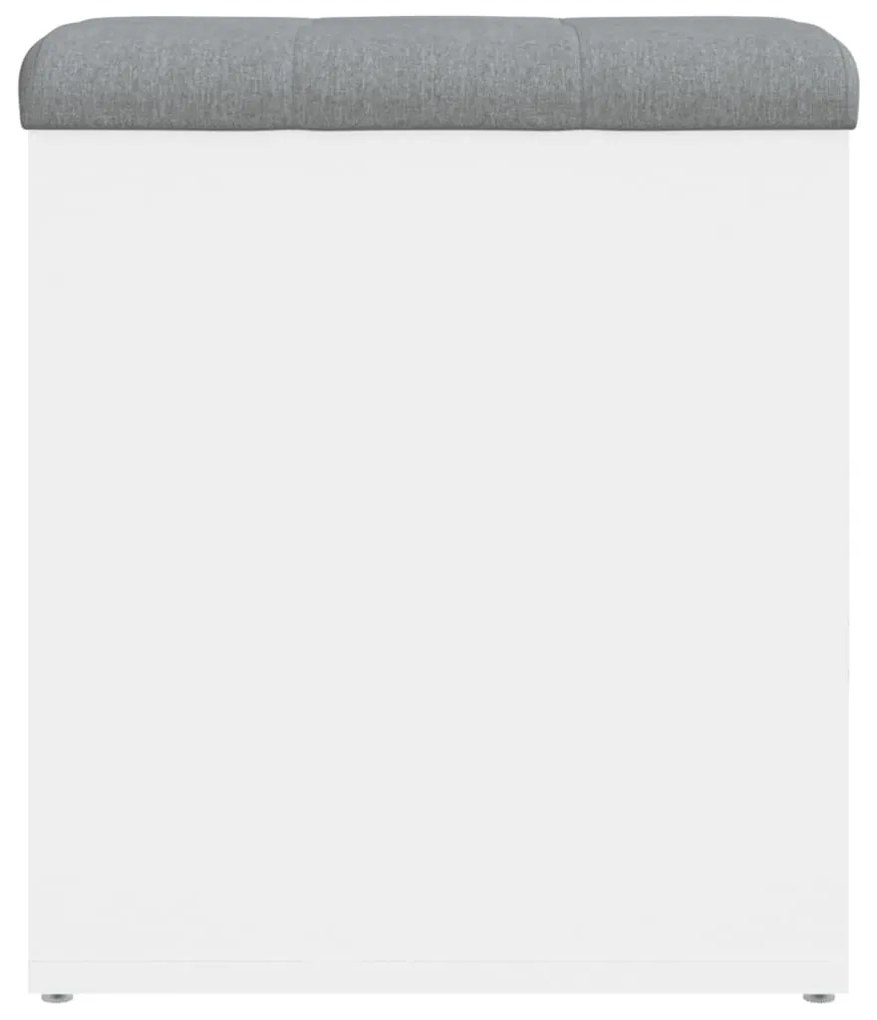 fehér, rétegelt fa tárolópad 42 x 42 x 45 cm