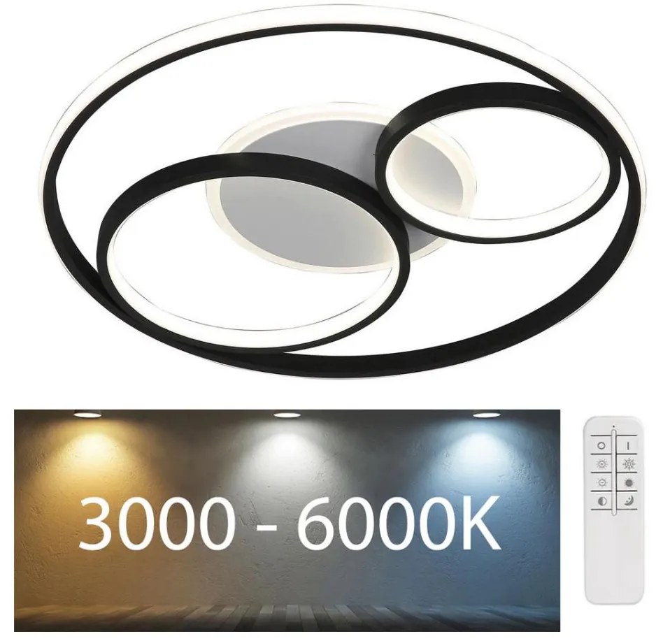 Rabalux - LED Dimmelhető mennyezeti lámpa LED/50W/230V 3000-6000K + távirányító