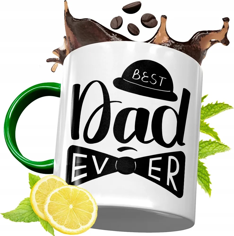 Zöld Bögre Apukának Születésnapi Ajándék fényképes nyomtatással