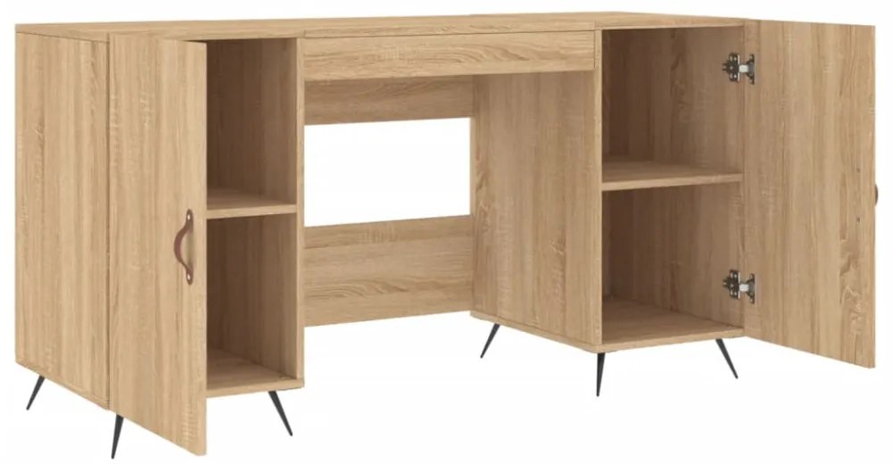 vidaXL sonoma tölgy színű szerelt fa íróasztal 140 x 50 x 75 cm