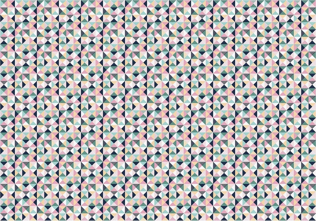 Fotótapéta Geometrikus pasztell háromszögek vinil 460x300 +ragasztó