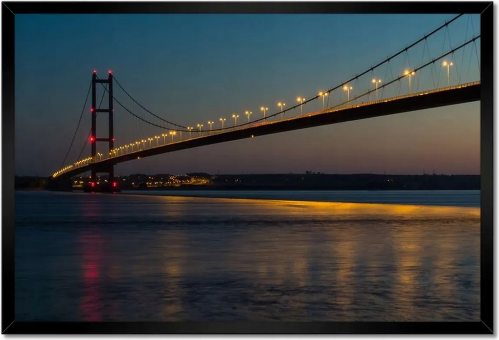 Poszterek keretben 60x40 Világító híd