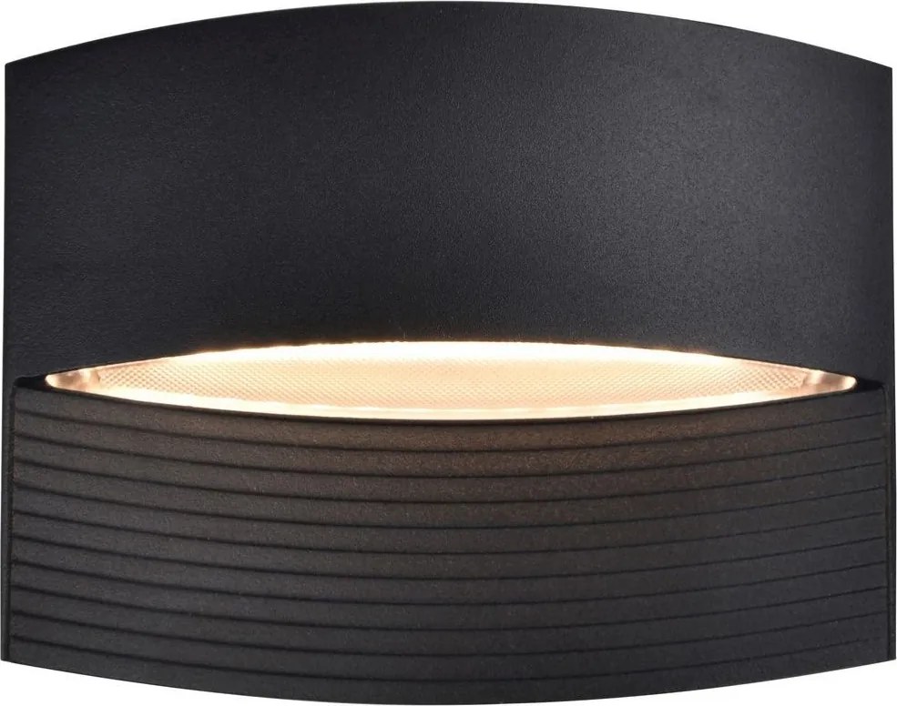 LUTEC 5193201012 LOTUS Modern Kültéri Fali Lámpa Fekete LED IP44