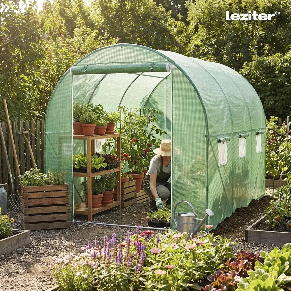 Fóliasátor 200x200x300 cm erősített vázzal+fólia