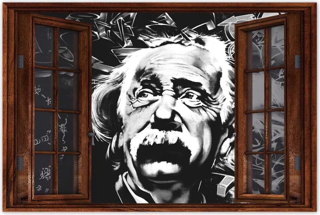 Poszterek 90x60 Albert Einstein Graffiti
