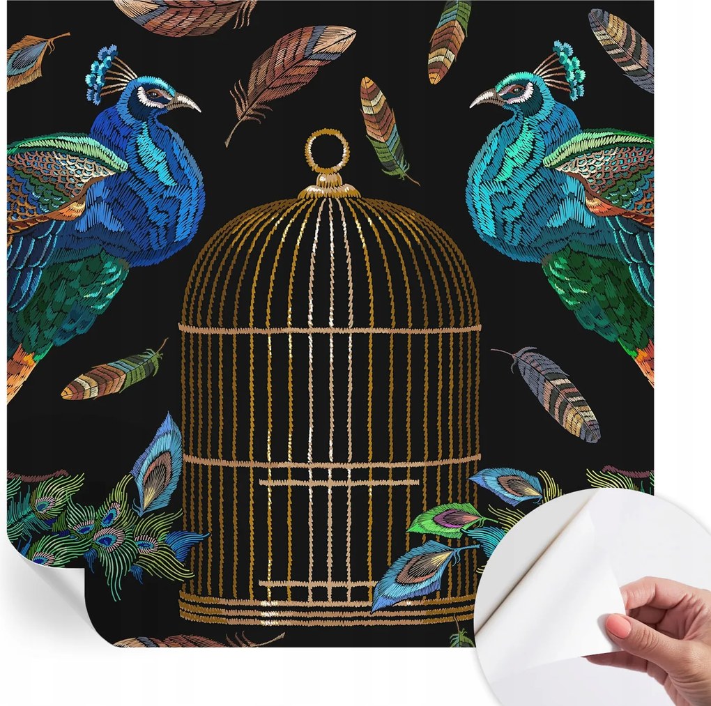 Öntapadós fotótapéta Hálószoba Páva kép 250x250 cm