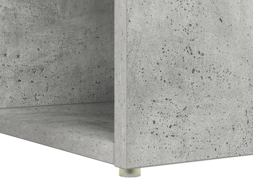 Íróasztal Beton szürke Mérnöki fa betonfelülettel Közepes