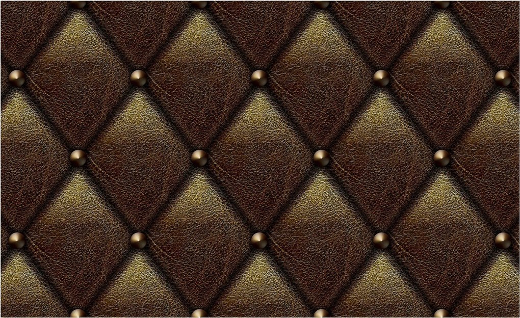 Fotótapéta Bőr textúra gombokkal fém részletek 200x140 +ragasztó