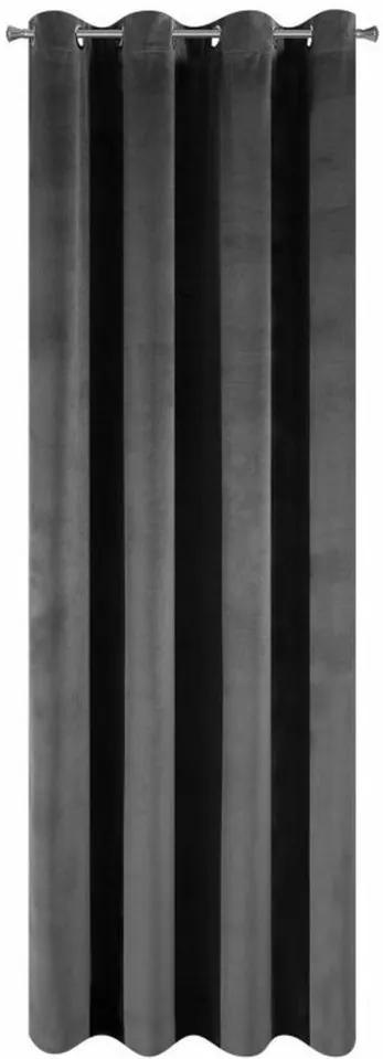Elegáns fekete drapéria 140 x 250 cm Hossz: 250 cm