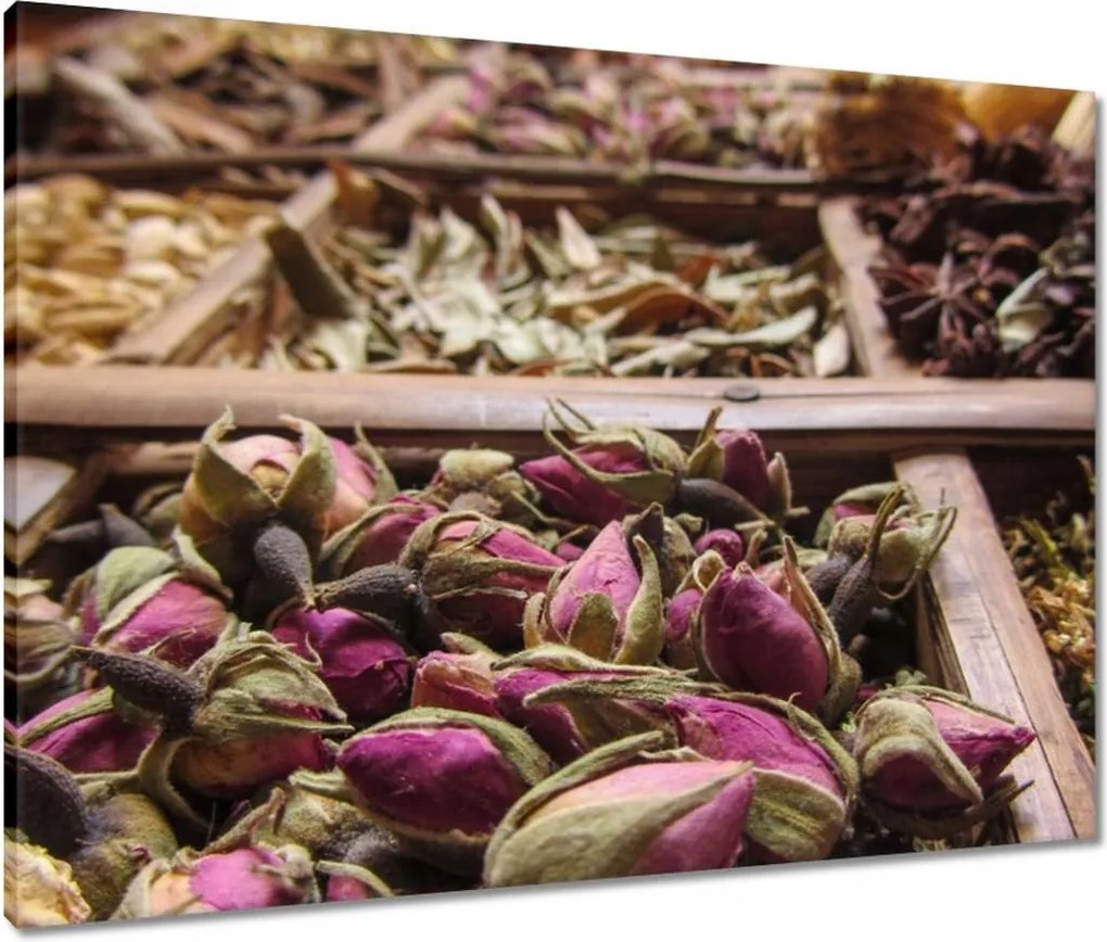 Vászonkép 80x60 Szárított fűszerek