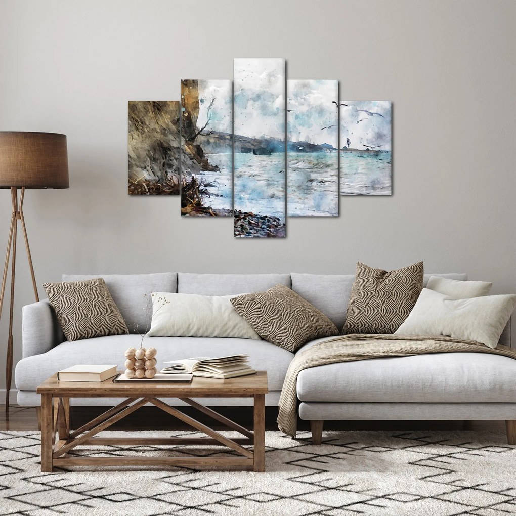Kép - Zátony, akvarell (150x105 cm)