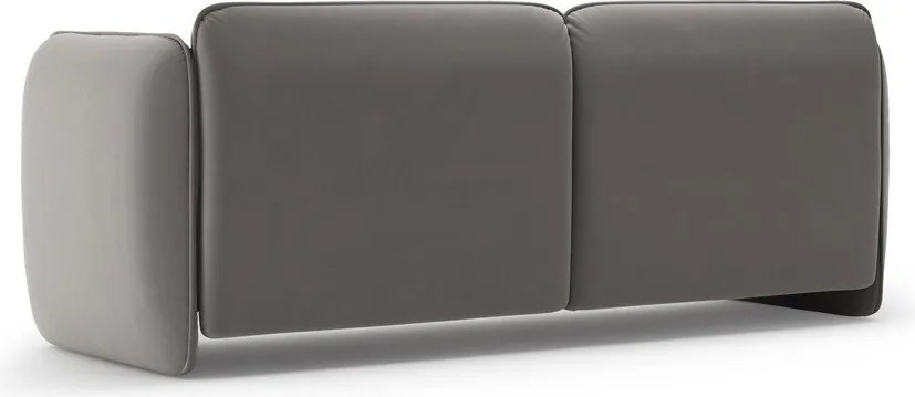 Sötétszürke bársony kanapé 204 cm Georgia – Micadoni