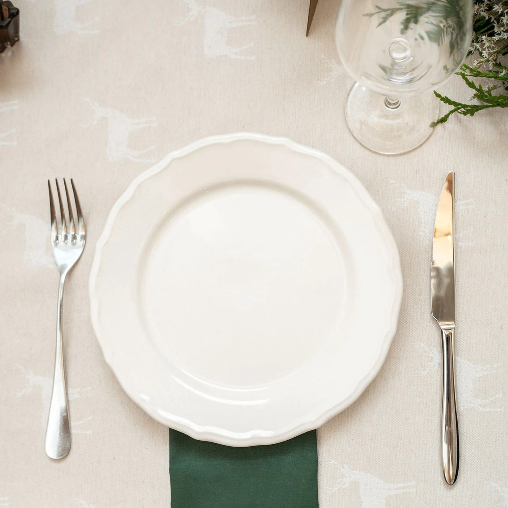 Goldea kör alakú terítő natura - szarvasok természetes talajon Ø 120 cm