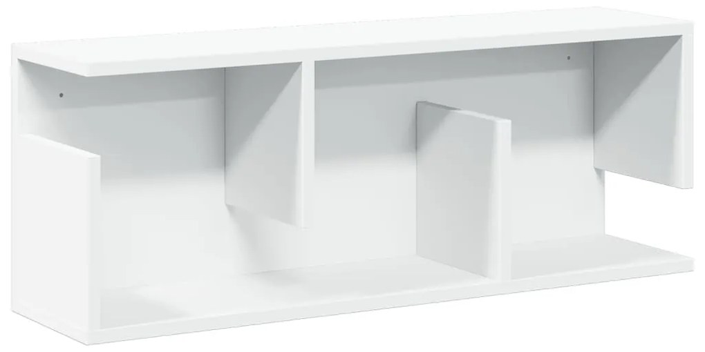 fehér szerelt fa faliszekrény 80 x 20 x 30 cm