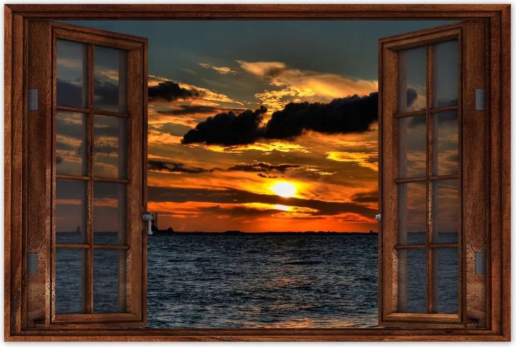 Poszterek 60x40 Naplemente a tengerparton