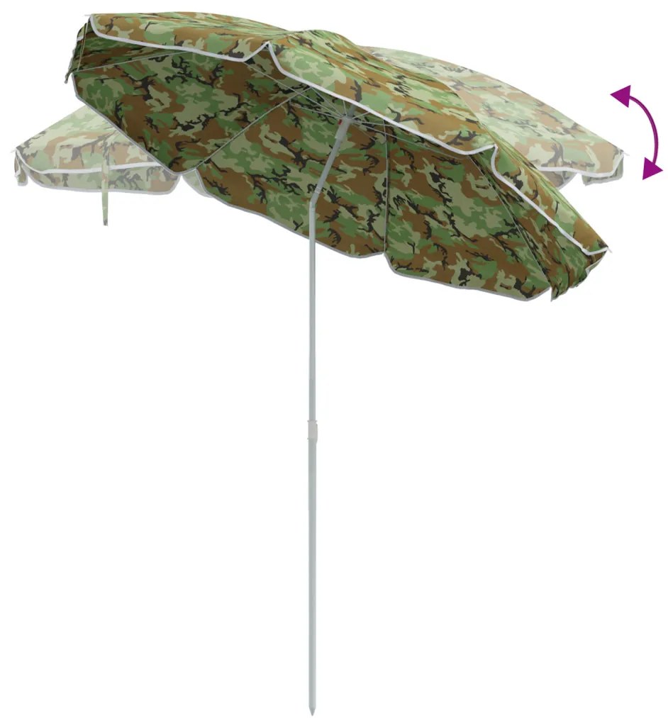 Strandernyő Alumínium Rúddal Kamuflázs 240 cm