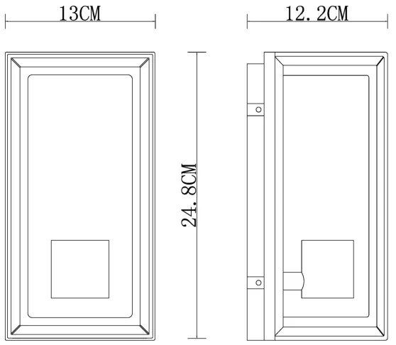 Globo 31982W - Kültéri fali lámpa LOGANA 1xE27/60W/230V IP44 fehér