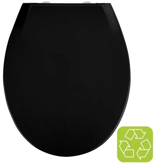 WENKO 23443100-WC ülőke KOS 44x37 cm fekete/ezüst