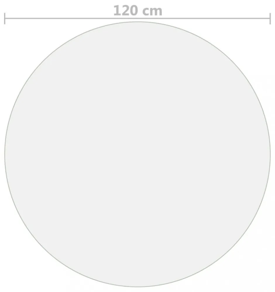 matt PVC védőabrosz Ø 120 cm 1,6 mm